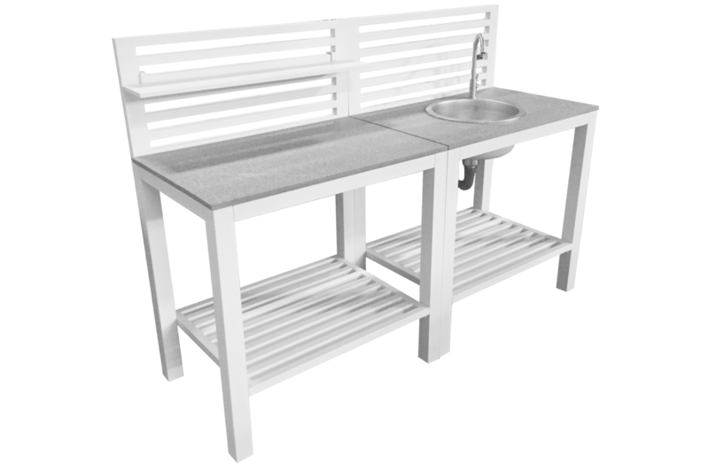 Brafab Bellac Utekök Avlastningsbord Vit