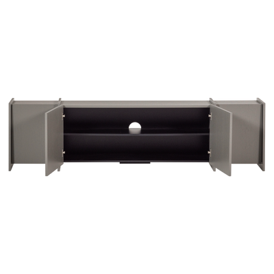 WOOOD BROCK TV-bänk 200 cm Askfanér Varmgrå [FSC]