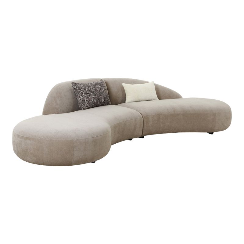 House Nordic Venice Soffa - Chenille, 2 Kuddar, Naturlig