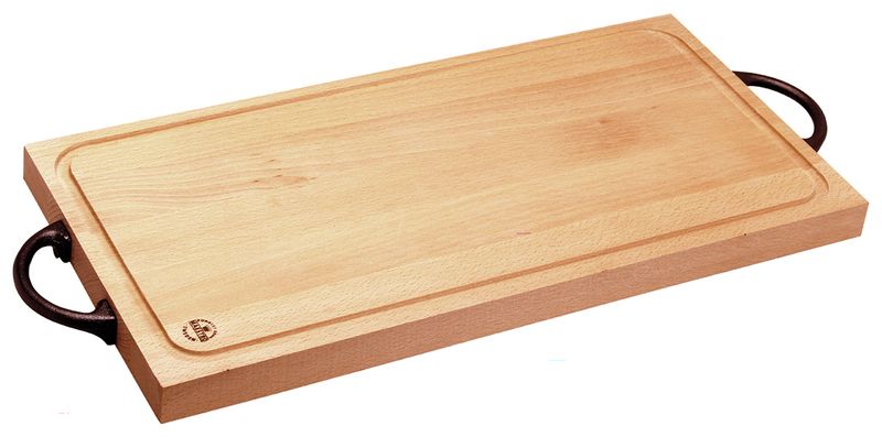 Ronneby Bruk - Skärbräda i Oljad Bokträ 50x25 Gjutjärnshandtag