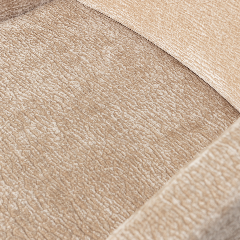 WOOOD Mount Matstol med Armstöd i 3D Chenille Sand 2 st