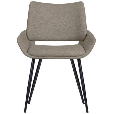 WOOOD Parade Matstol i Melangetextil Sand 2 st