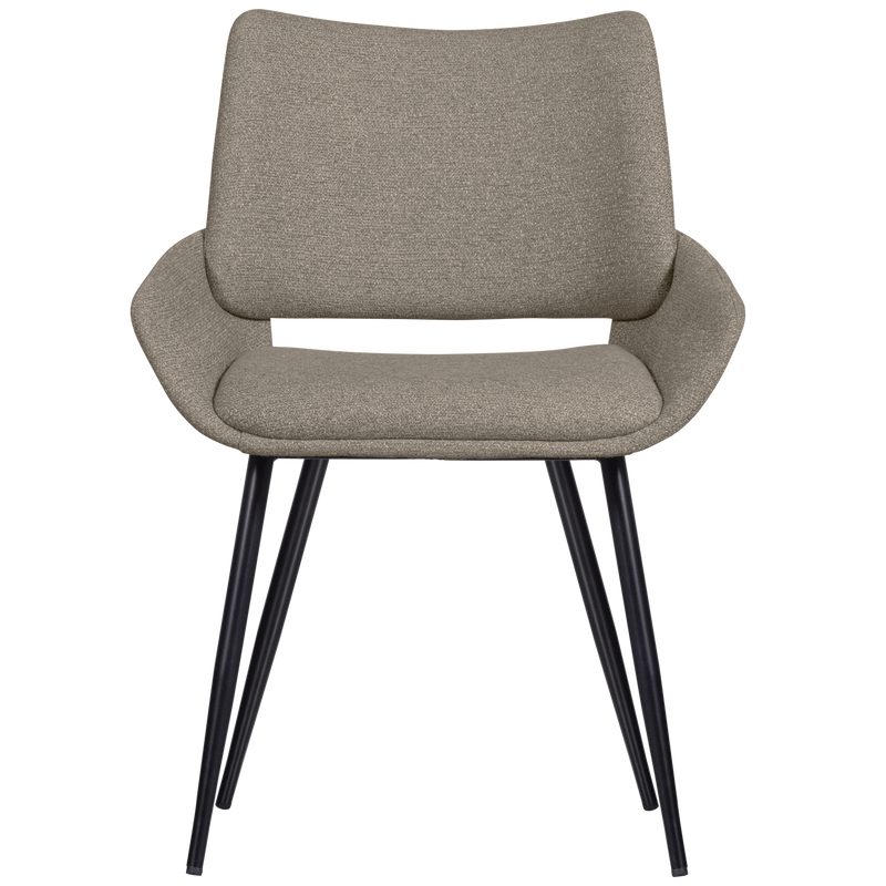 WOOOD Parade Matstol i Melangetextil Sand 2 st