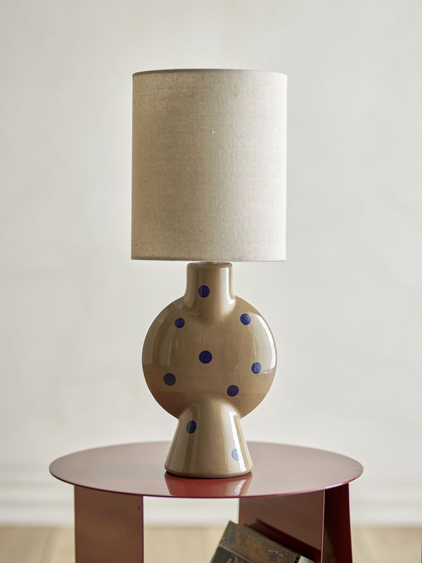 Bloomingville Sergio Bordslampa, Flerfärgad, Stengods, Ø21xH55 cm