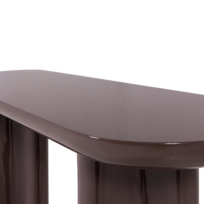 WOOOD EVARA Sidobord i Trä Högblank Mörkbrun [FSC]