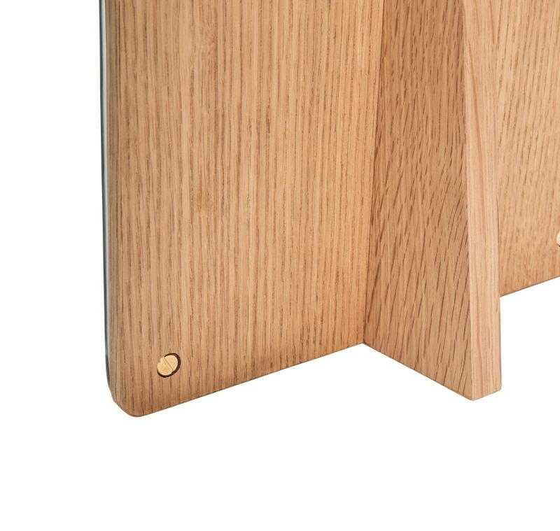 Hübsch Smize Bordsspegel Naturell 25x9xh30cm