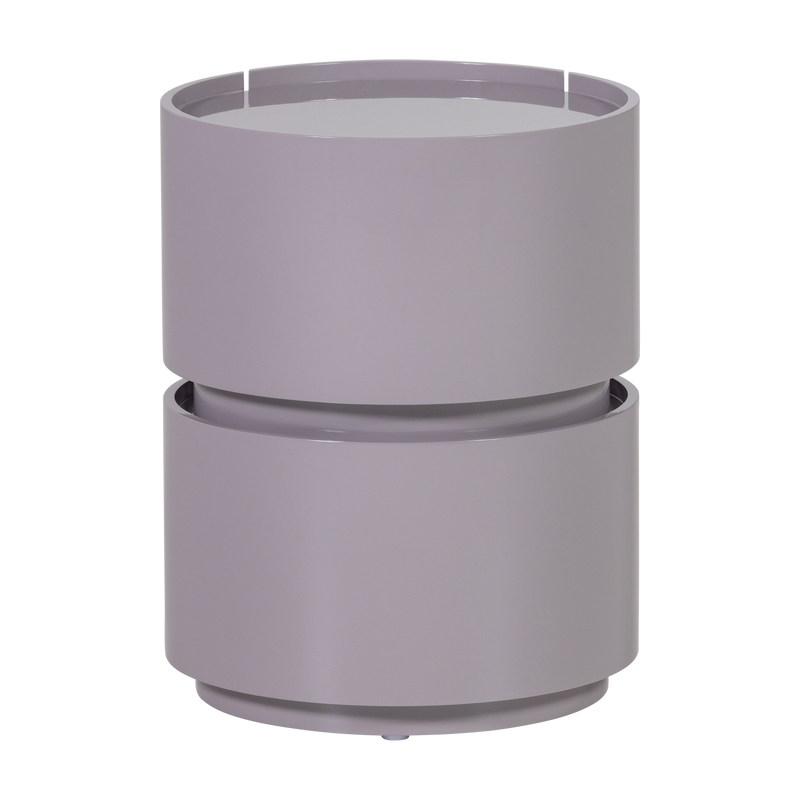 WOOOD Lunex Byrå/Nattduksbord Högblank Ljusgrå