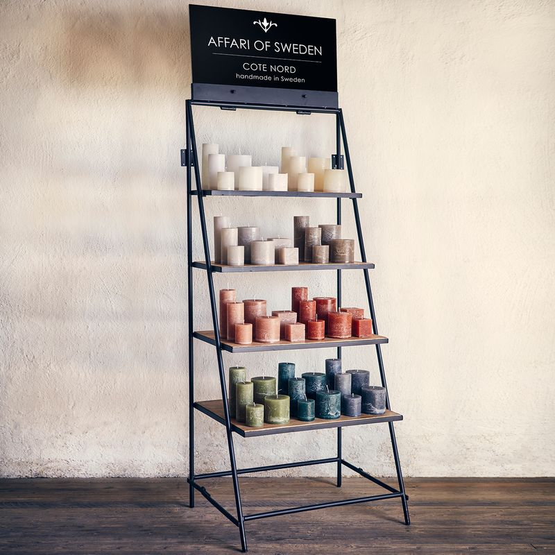 Affari of Sweden STANLEY Hylla, Svart/Natur