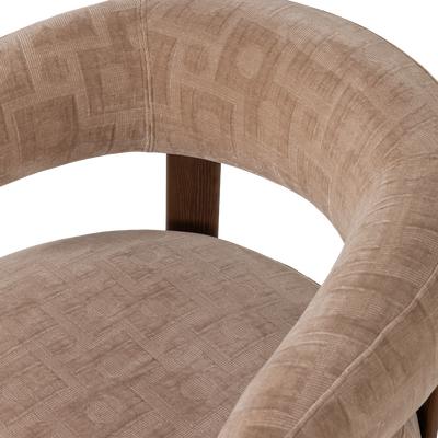 WOOOD Foon Fåtölj med 3D-Strukturerad Sandfärg