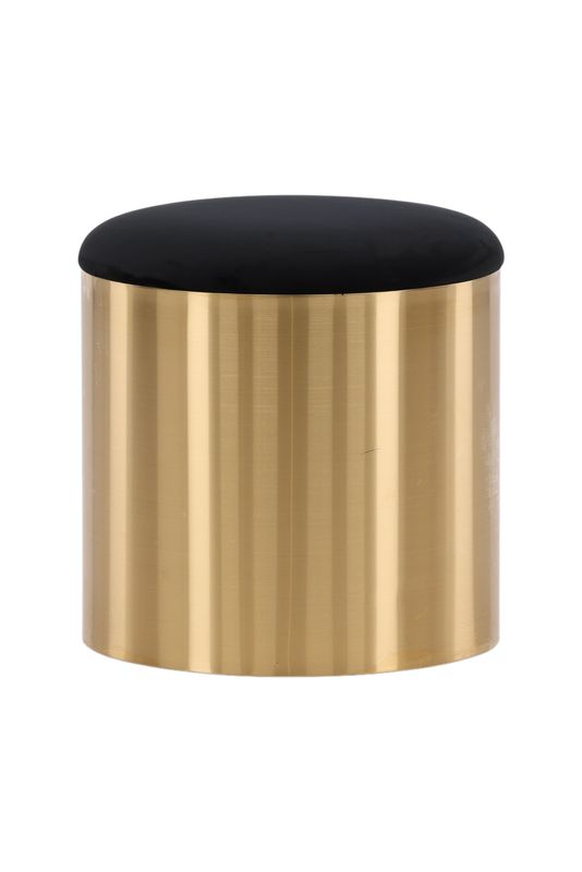 Furniture Fashion Puff Puff Sittpuff i Sammet och Guld