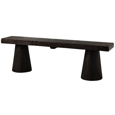 WOOOD Clyde Bänk i Återvunnet Mangoträ, Mörkbrun