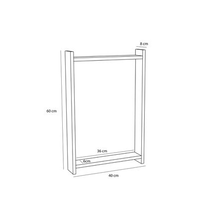Hübsch Forma Spegel Natural 40x8xh60cm