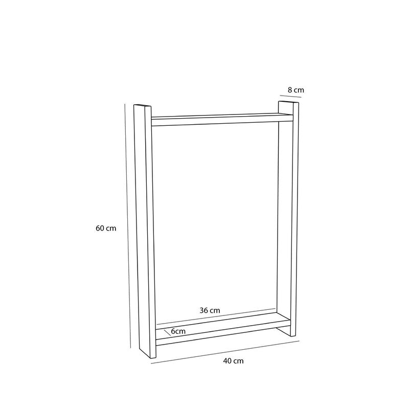Hübsch Forma Spegel Natural 40x8xh60cm