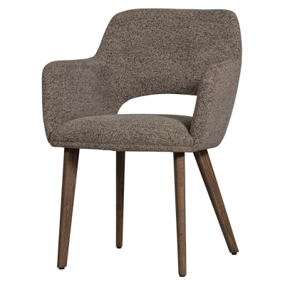 WOOOD Murat Matstol Mullvad med Träben Brun 2 st