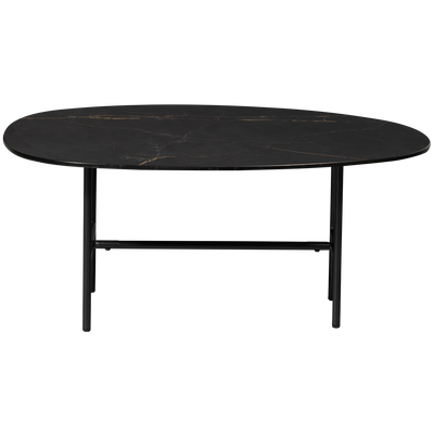WOOOD Vajen Soffbord med Svart Marmorlook 80x60 cm