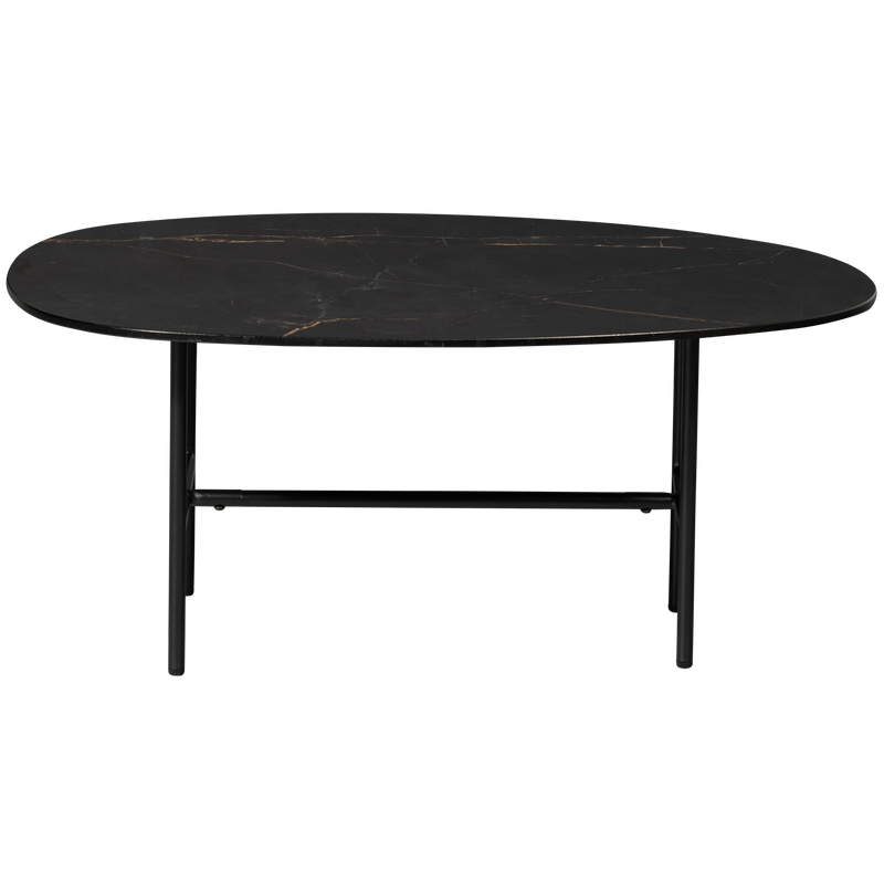 WOOOD Vajen Soffbord med Svart Marmorlook 80x60 cm