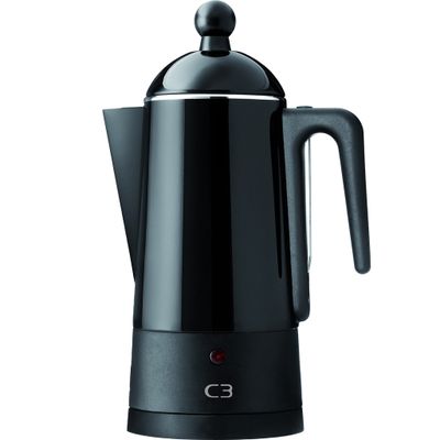 C3 Perkolator Design Svart stål 10kp