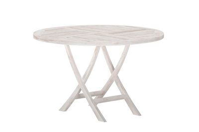 Venture Home Kenya Runt Matbord ⌀120 Vitputsad