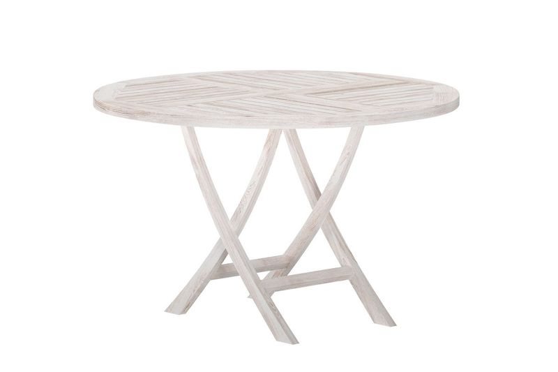 Venture Home Kenya Runt Matbord ⌀120 Vitputsad