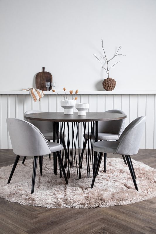 Venture Home Stone Rund Matgrupp