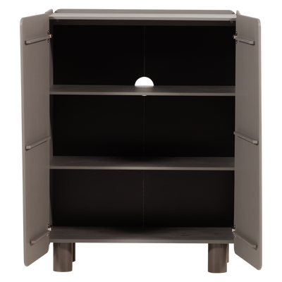 WOOOD ROOT 2-Dörrars Skåp i Trä Truffle Brun