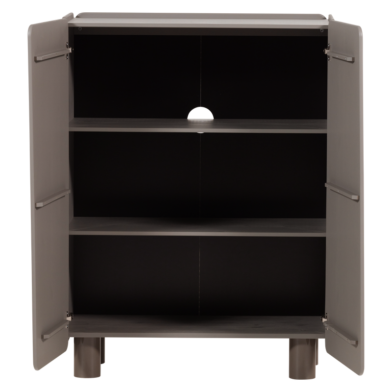 WOOOD ROOT 2-Dörrars Skåp i Trä Truffle Brun