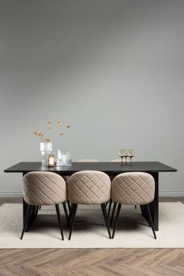 Venture Home Matgrupp Vail med Velvet Stolar