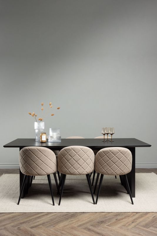 Venture Home Matgrupp Vail med Velvet Stolar