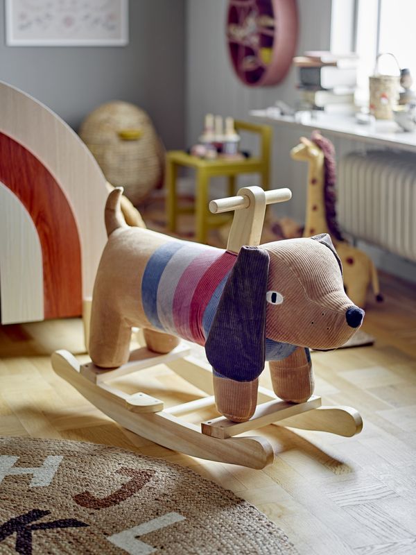 Bloomingville Charlie gungdjur, hund, flerfärgad polyester