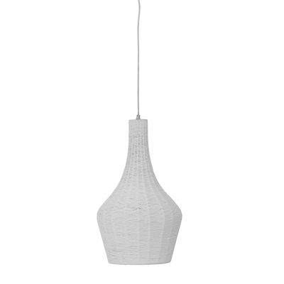 Bloomingville Thuja Taklampa, Natur, Polyester, Ø32xH54,5 cm