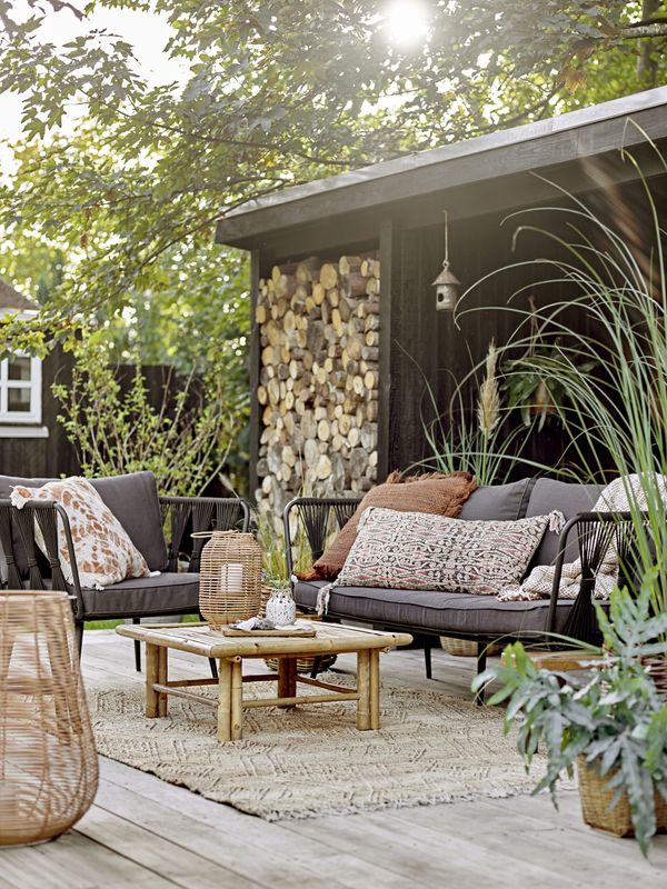 Bloomingville Pavone soffa, svart, metall