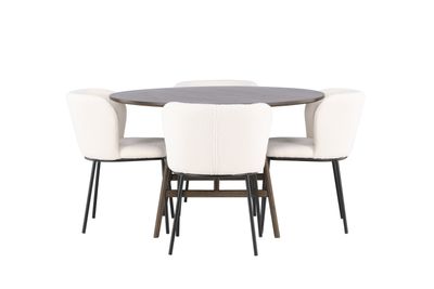 Venture Home Matgrupp Kaseindon med stolarna Edina