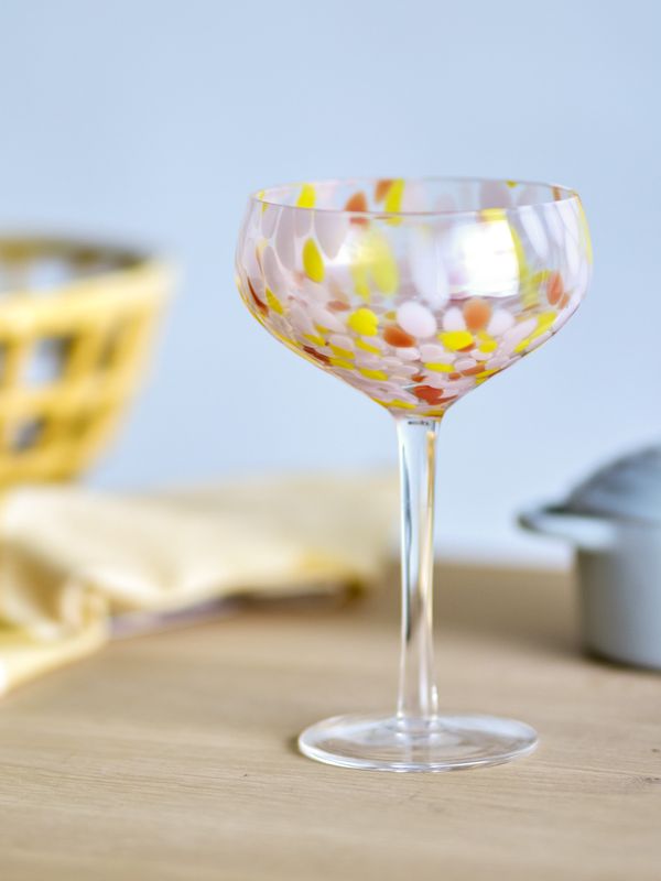 Bloomingville Lilya Cocktail Glas, Rose, Glas - 4-pack