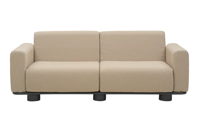 Brafab Bolster Soffa Antracit/Teddy Beige