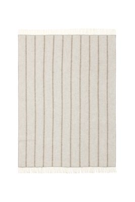 Høie Istinden ullpläd beige 120x180 cm