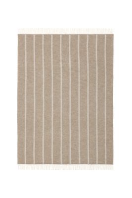 Høie Istinden ullpläd beige 120x180 cm