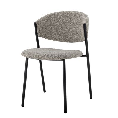 Bloomingville Marlo Matstol, Grå, Polyester, L49xH79xW54 cm
