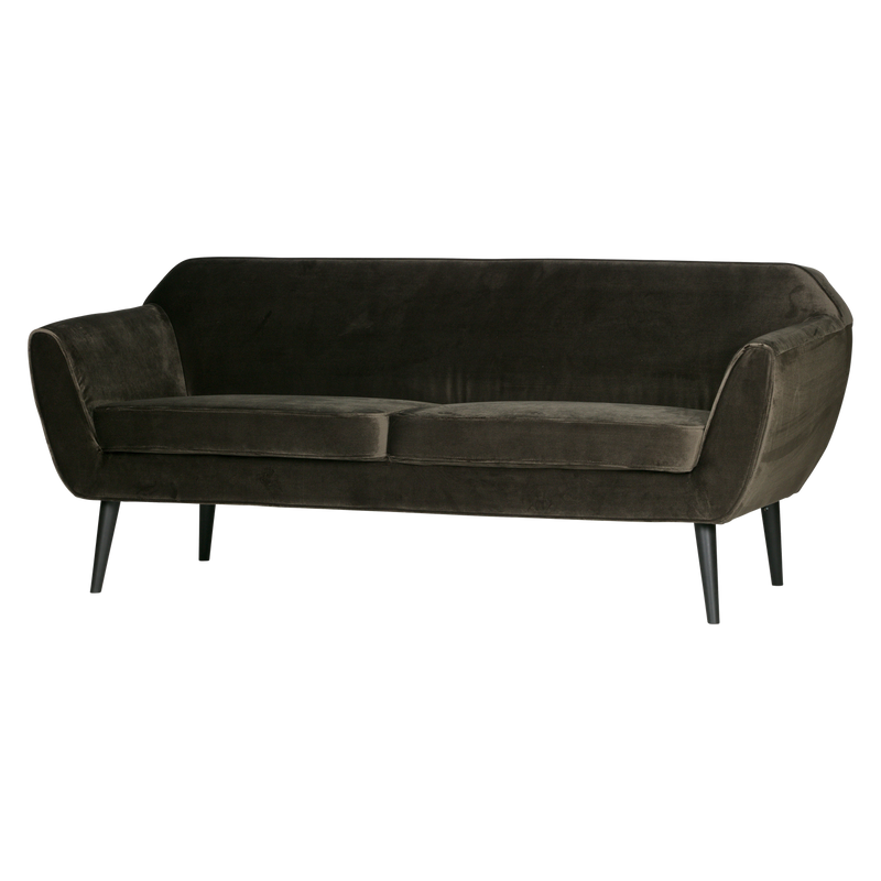 WOOOD Rocco Soffa 187 cm Sammet Varmgrön