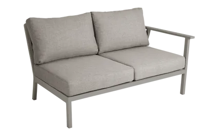 Brafab Samvaro 2-sits Soffa Khaki höger+vänster avslut