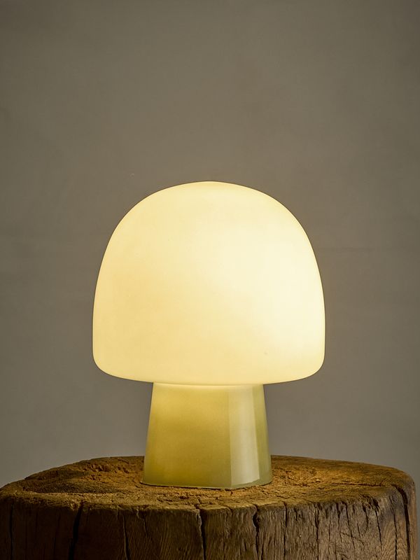 Bloomingville Paddy Bordslampa, Grön, Glas, Ø20xH26,5 cm