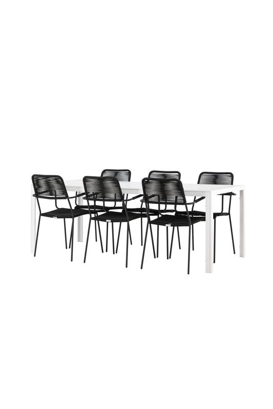 Venture Home Break Rektangulär Matgrupp med Lindos Stolar