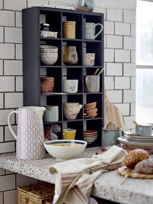 Bloomingville Olinn hylla, svart furu