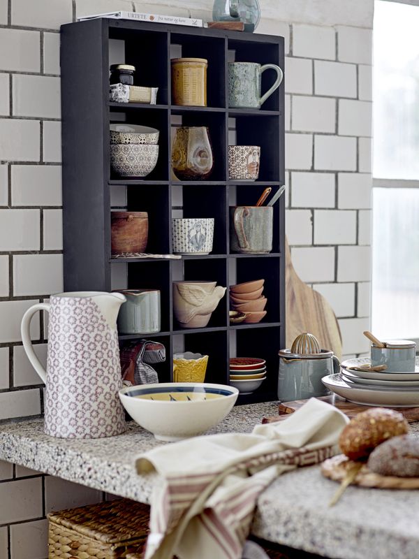 Bloomingville Olinn hylla, svart furu