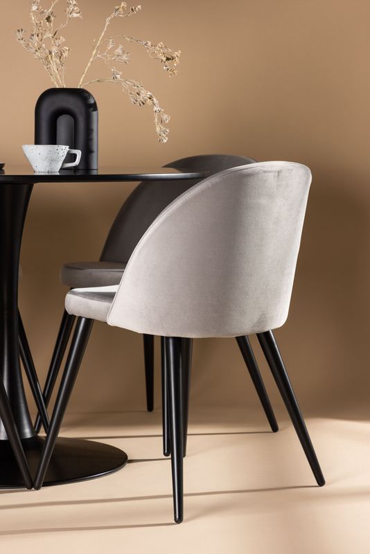 Venture Home Matgrupp Glade med 4st Matstolar Velvet