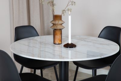 Venture Home Estelle Matbord i Vit Marmor