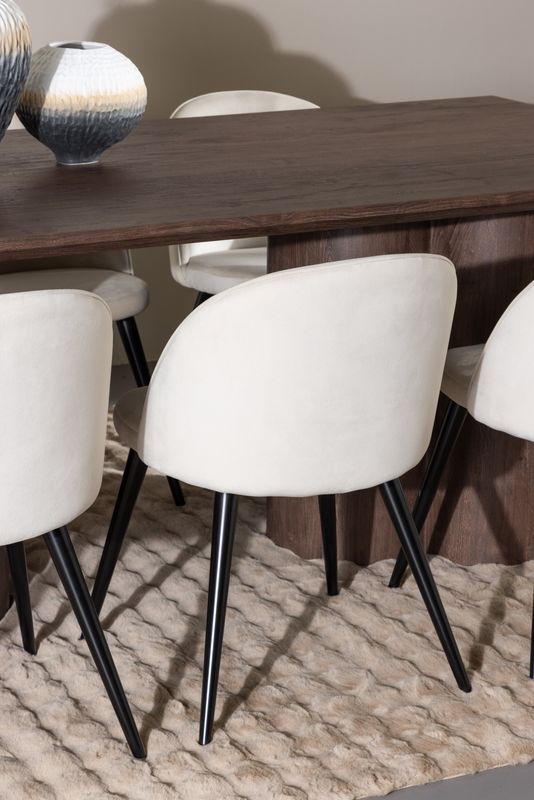 Venture Home Olivia Matbord med Velvet Matstol