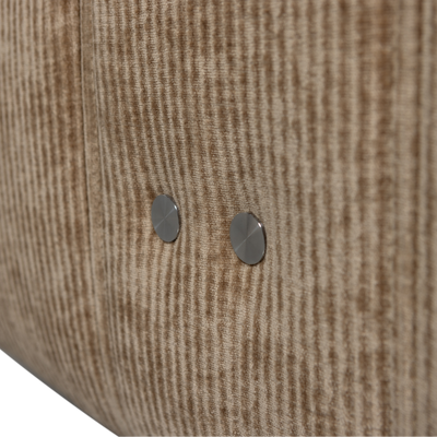 WOOOD HEIN Elektrisk Reclinerfåtölj i Ljusbrun Ribbad Textil