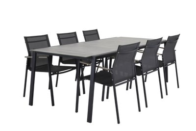 Brafab Lyra Matbord 100x220 cm med Glas