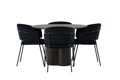 Venture Home Matgrupp Olivia med Stolar Selma