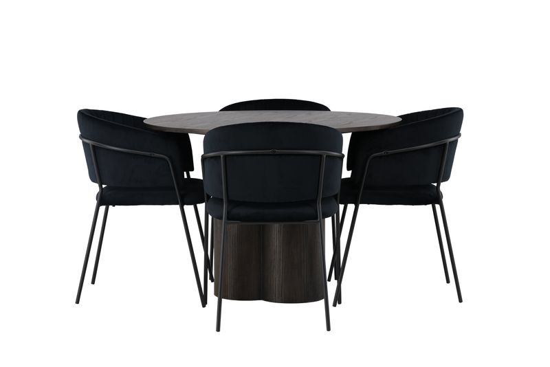 Venture Home Matgrupp Olivia med Stolar Selma